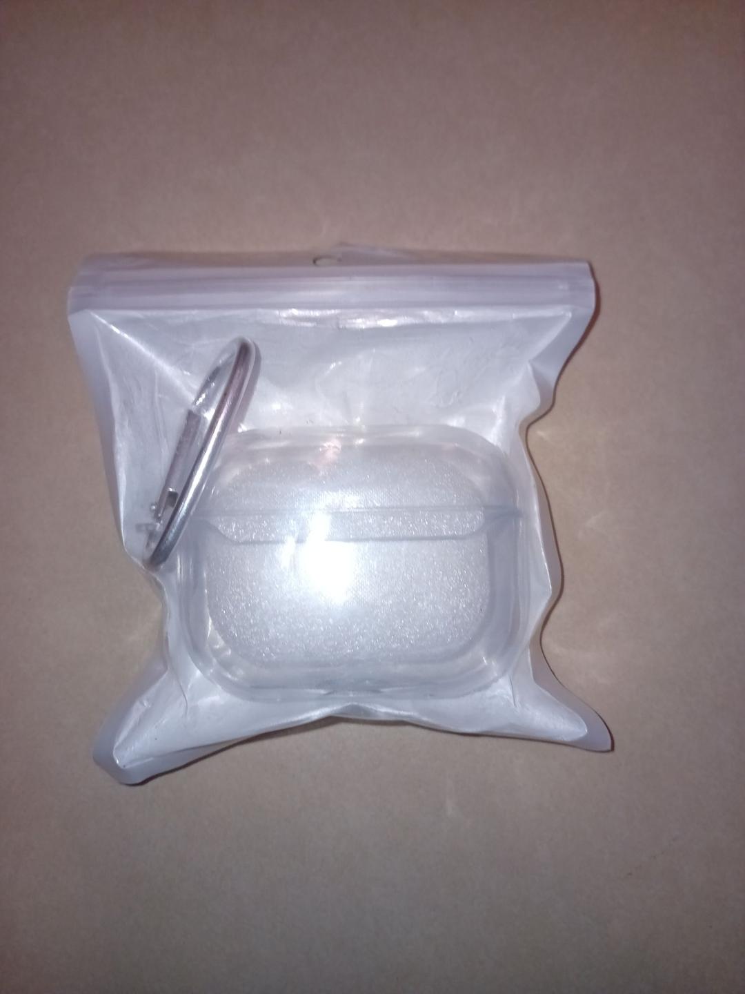 Clear Protective Earbud Case Cover with Carabiner Clip (photo 1 of 2)