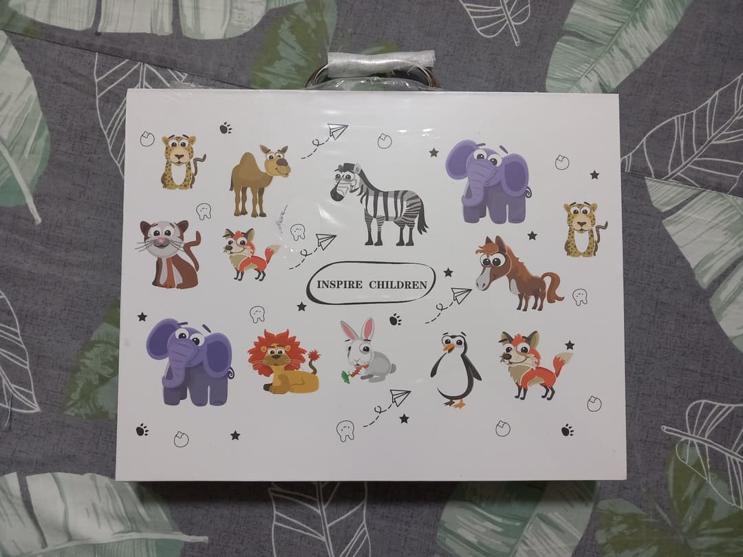 Peeplvalue Kids Art & Drawing Set Suitcase, 64 Pcs (photo 1 of 2)