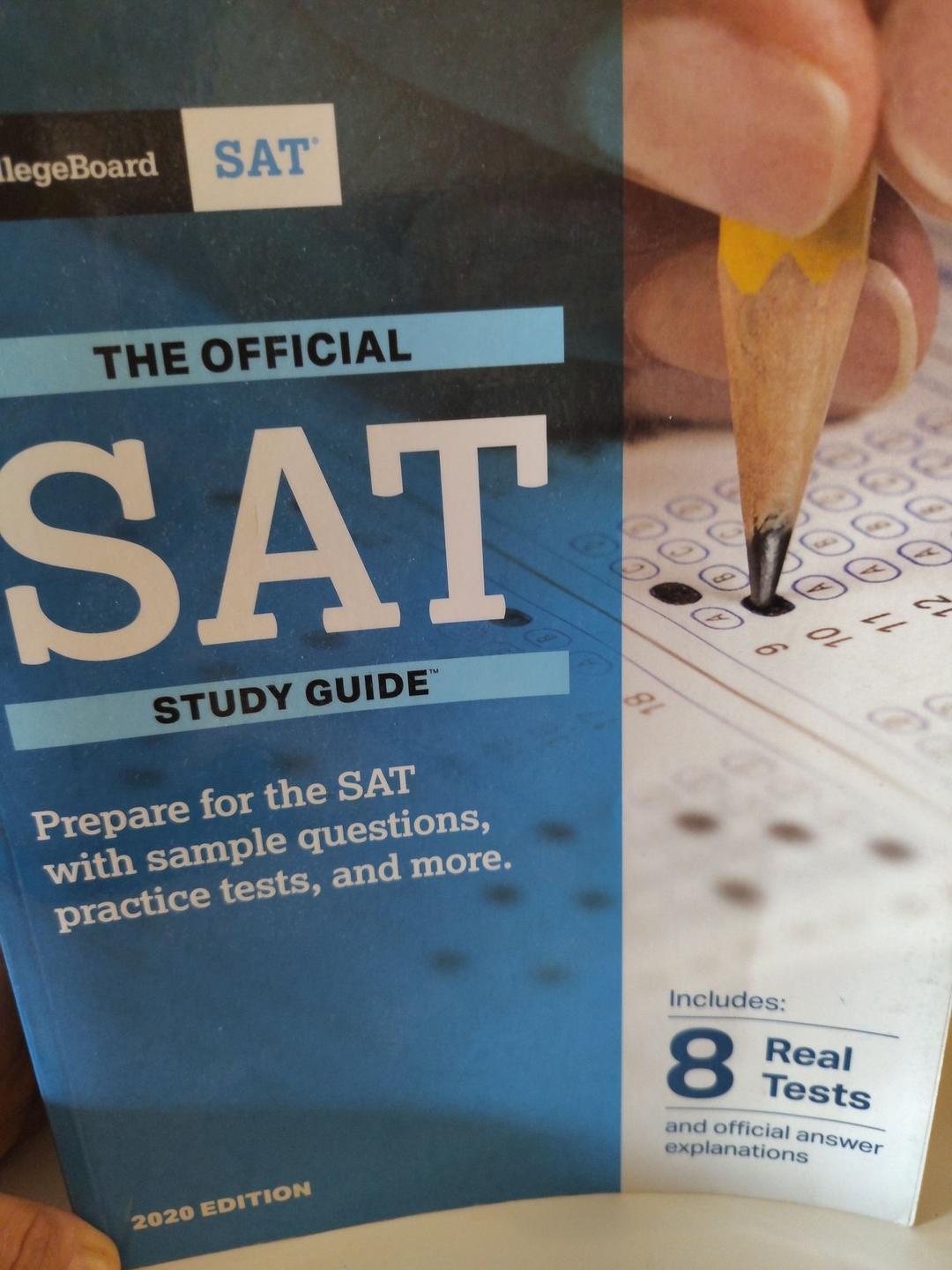 SAT study guide 2020 edition (photo 1 of 2)