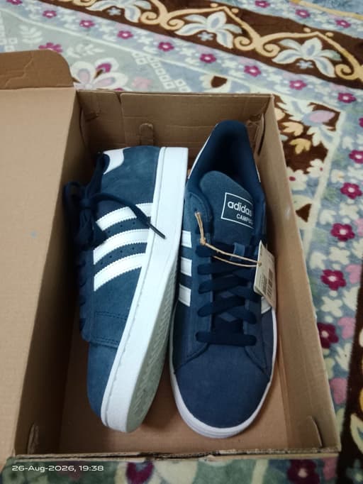 adidas Campus 2 Blue Suede Sneakers - Size US 8 / UK 7.5