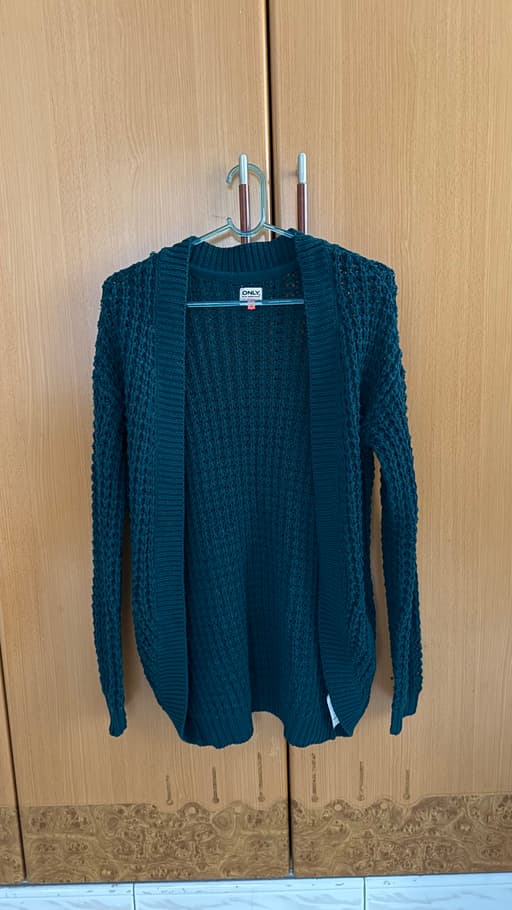 ONLY Dark Teal Knit Open Front Cardigan