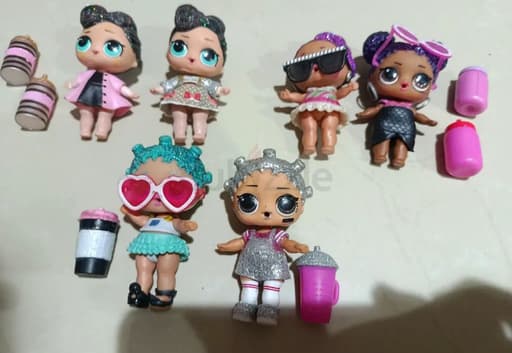 L.O.L. Surprise! Glam Glitter Dolls Lot with Accessories