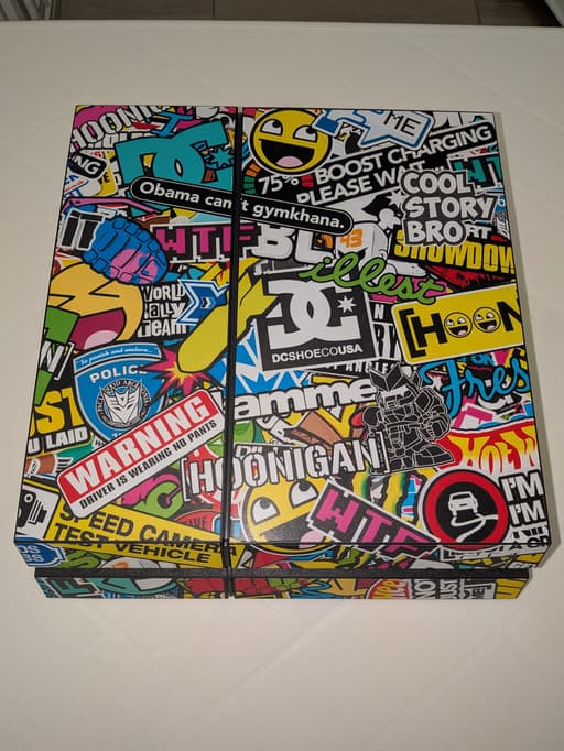 1TB Sony PlayStation 4 Console modded with GoldHEN BLDisk with Sticker Bomb Skin