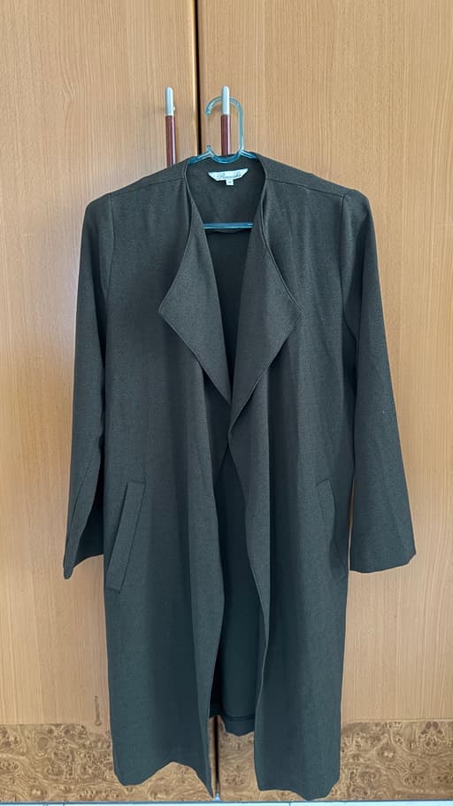 Peacocks Women's Lightweight Khaki Duster Coat - Size 10