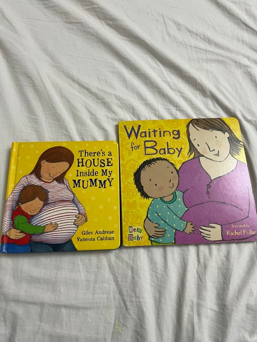 Set of 2 Children's Books: Waiting for Baby & There's a House Inside My Mummy